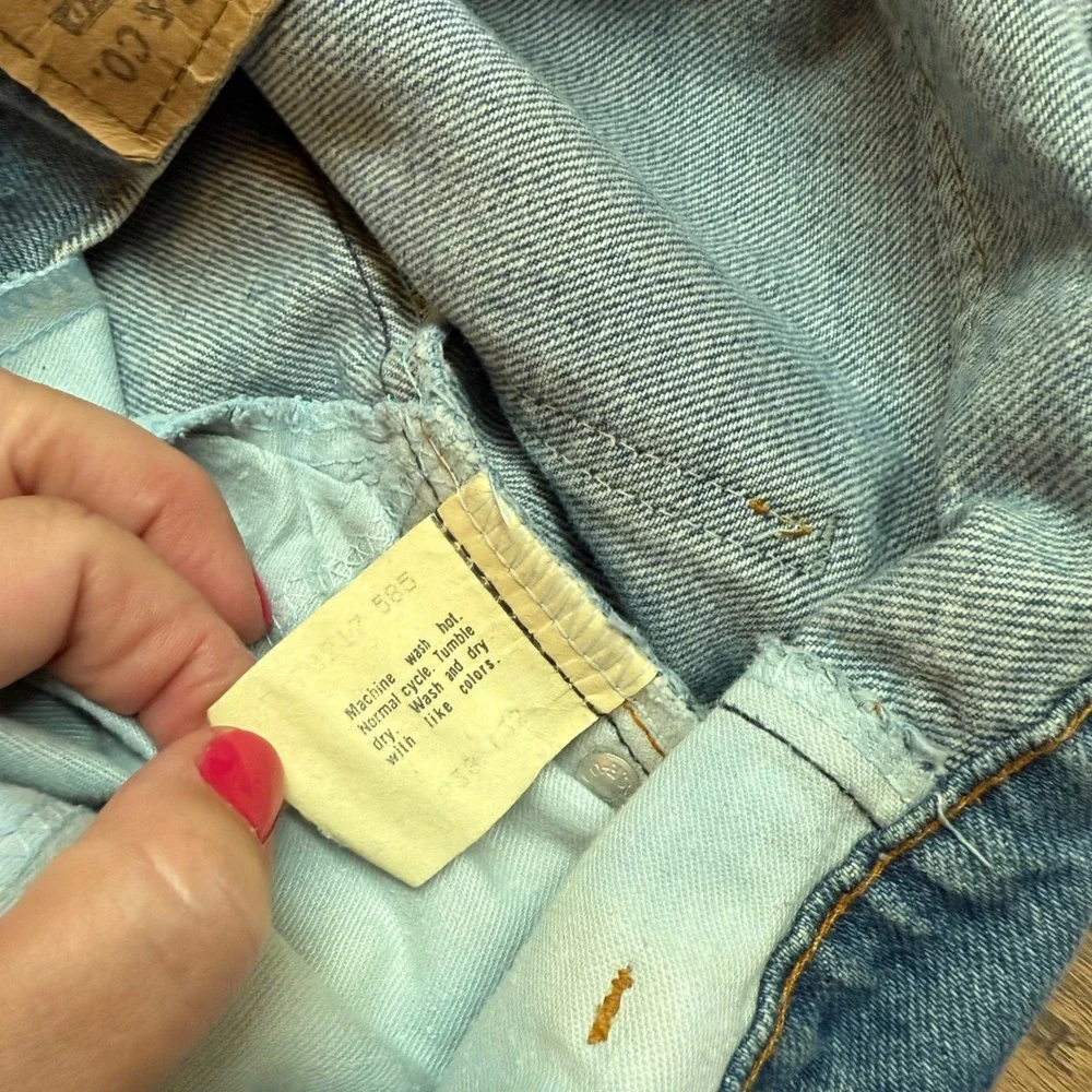 Vintage Men's Levis 38x29* Jeans 20517-0217 Saddleman Bootcut Orange Tab‎